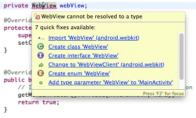 Import Webview