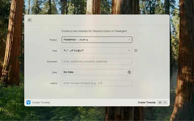 FreeAgent for Raycast