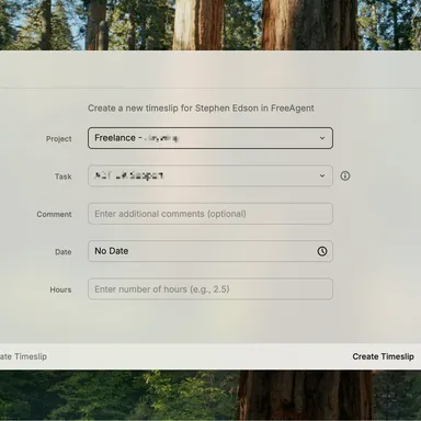 FreeAgent for Raycast