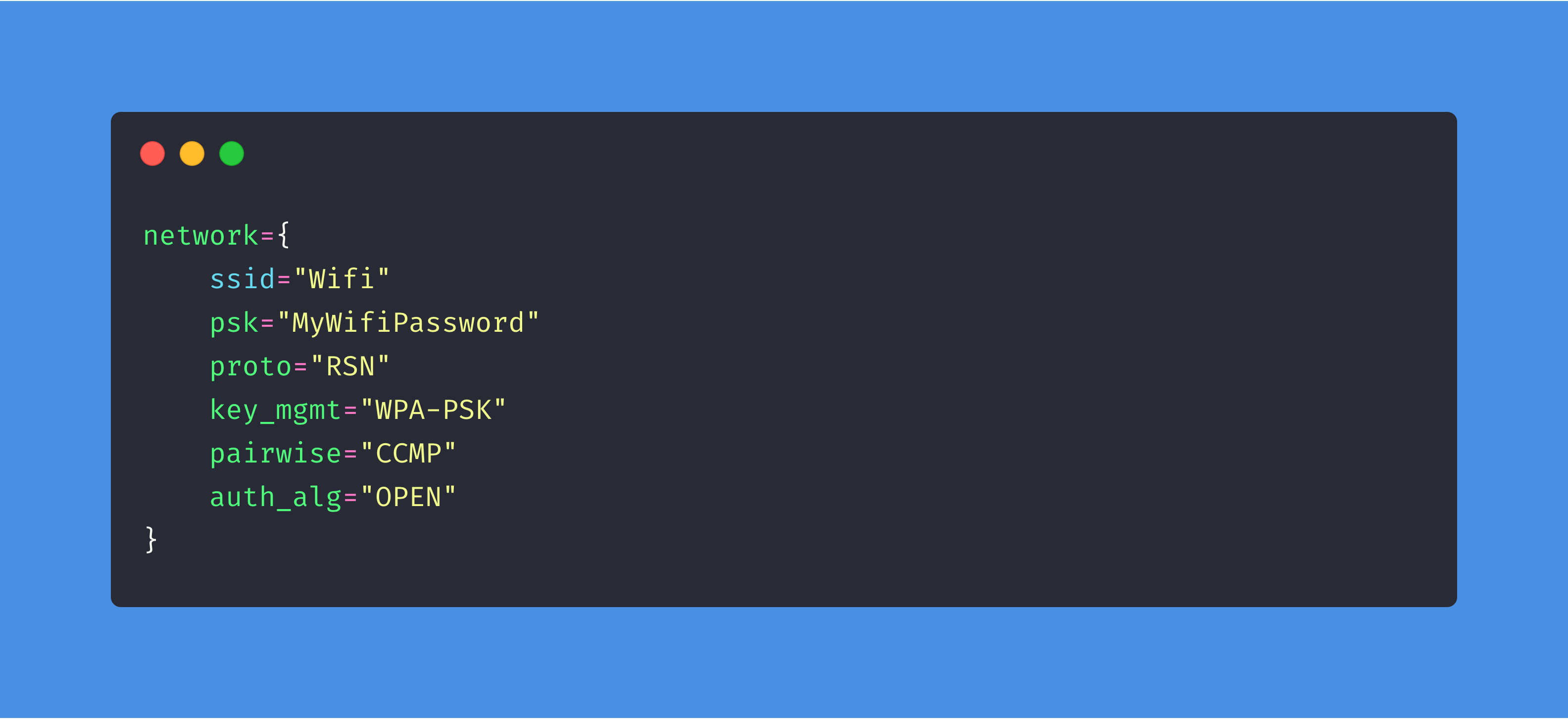 Raspberry Pi Wifi Config Generator