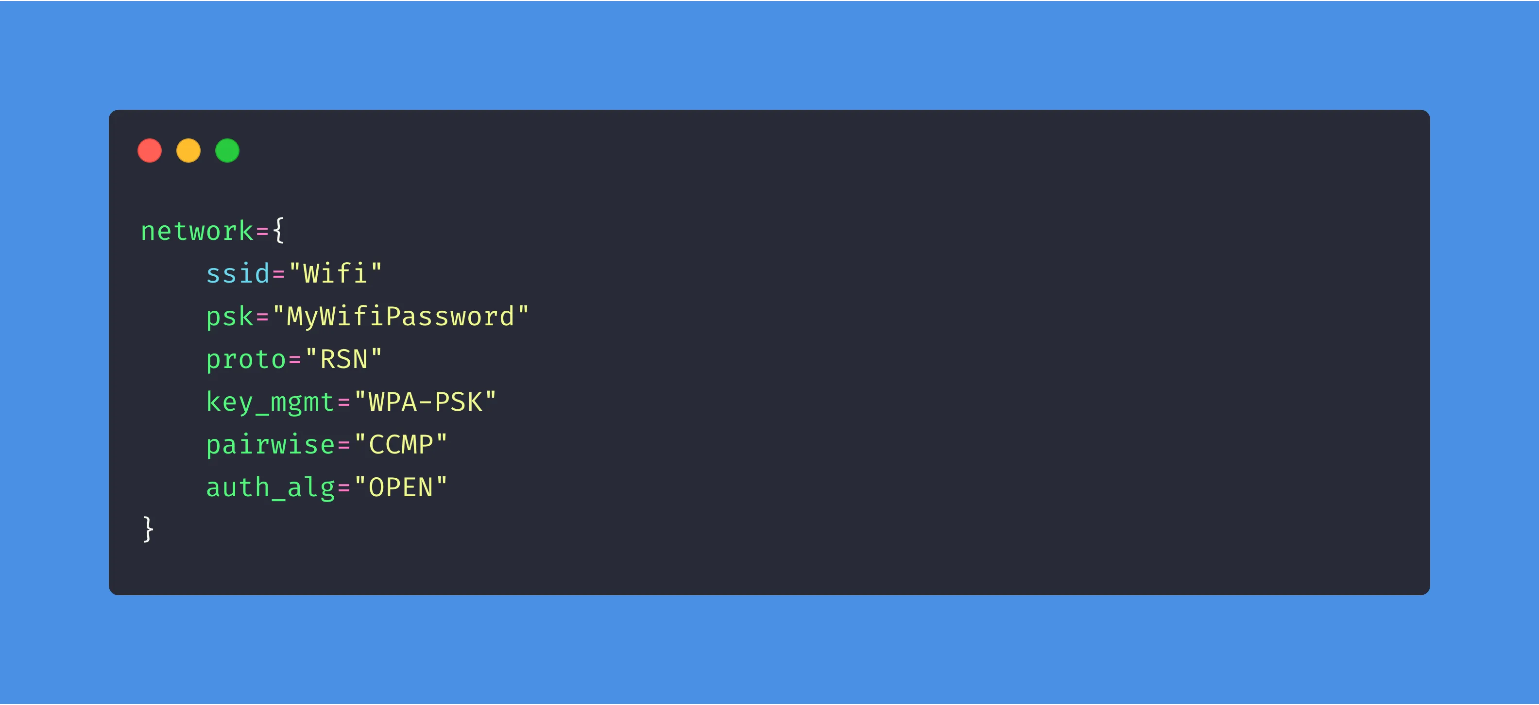 Raspberry Pi Wifi Config Generator