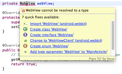 Import Webview