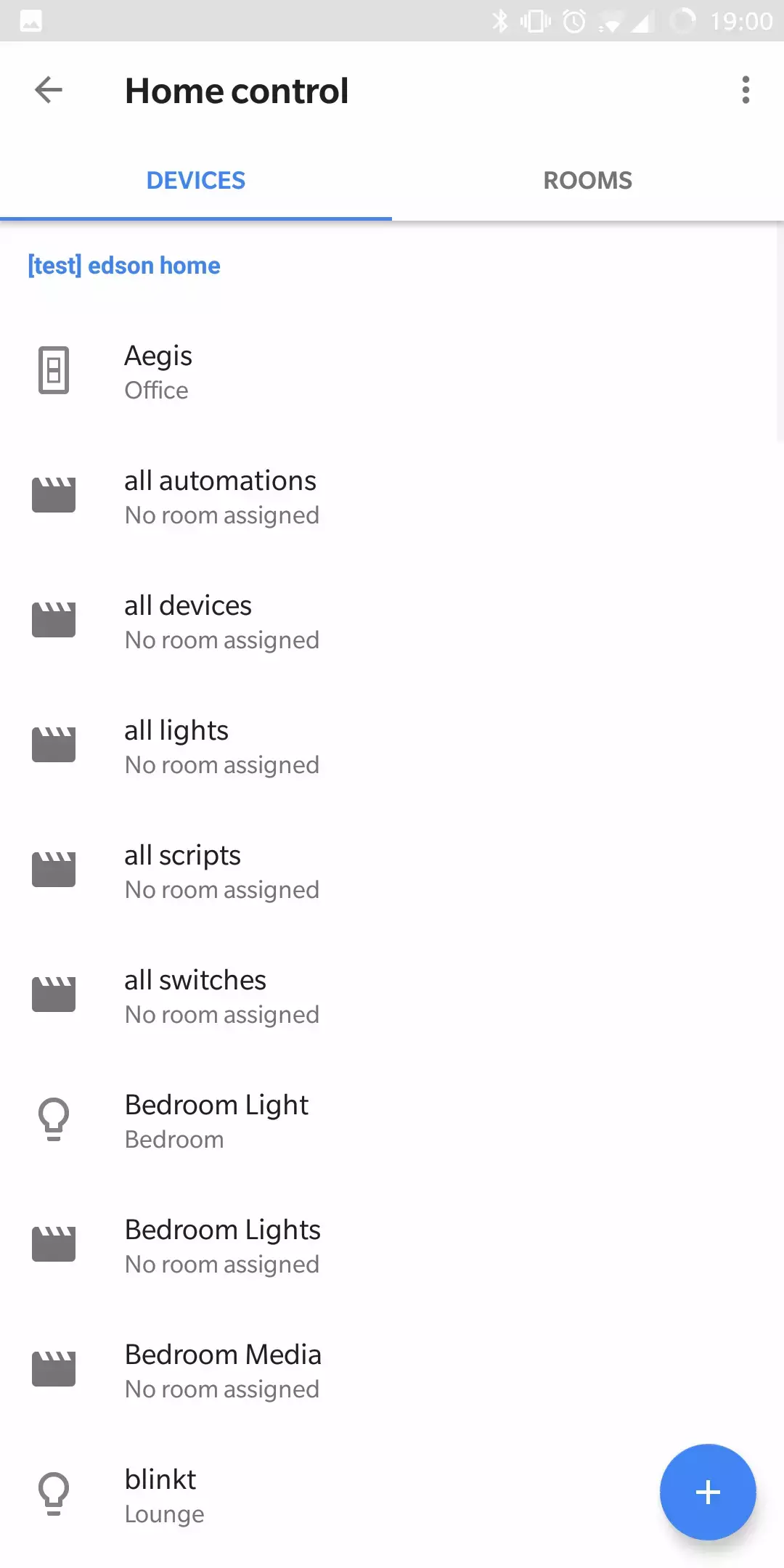 google home app devices list