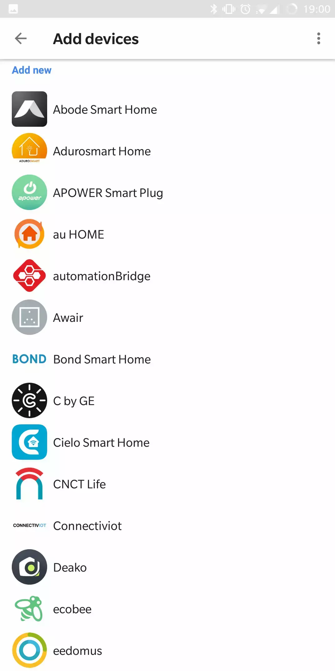 google home app devices list