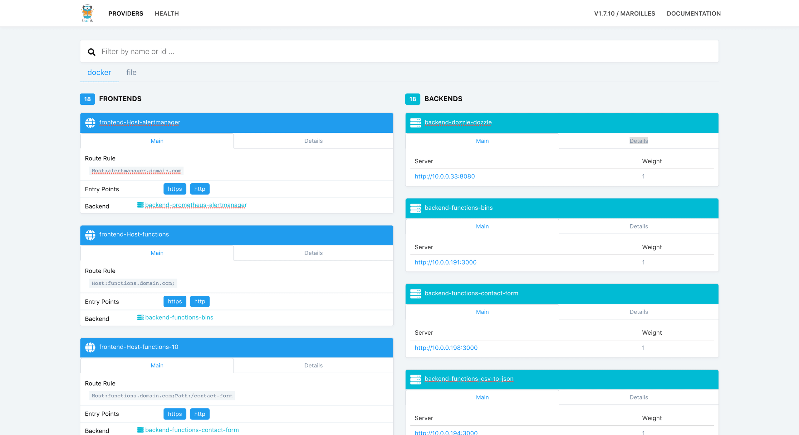 Accessing Docker containers with Traefik